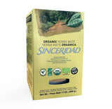 Sinceridad Organic Yerba Mate 500g loose leaf herbal tea with stems in USDA Organic certified retail box from Argentina.