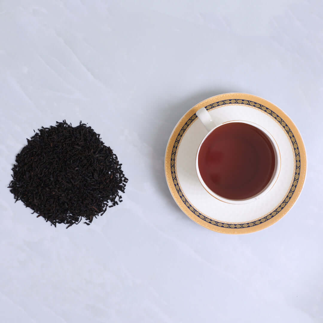 Peach Black Tea blend, Ceylon tea with ripe peach, Peach Kissed by G & Tea