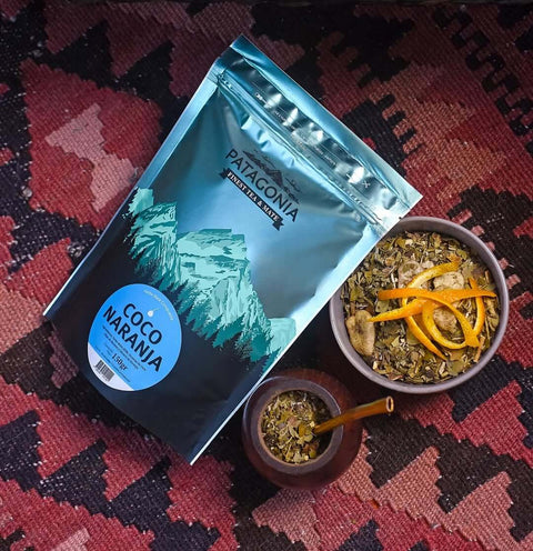 Coco Naranja Yerba Mate by Patagonia, showcasing vibrant flavors and premium quality in UAE, Argentina.