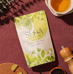 SEHA Wellness Immuni-Tea herbal blend with Amla, Giloy, and Tulsi for immunity boost, stress relief, and daily wellness.