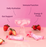 Bright, juicy, and tart, this water elixir comes together in no time. Add to cold water, shake with ice and hit the road, plane, gym, or mat with intention.