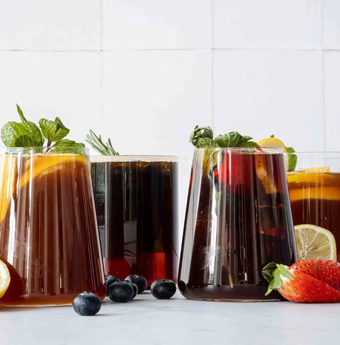 Chalo Strawberry Iced Chai, fruity sweetness with natural jaggery, refreshing twist on iced tea for BBQs and parties.