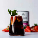 Chalo Strawberry Iced Chai, fruity sweetness with natural jaggery, refreshing twist on iced tea for BBQs and parties.