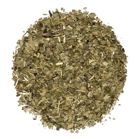 Traditional Yerba Mate - premium UAE argentina herb blend, finely chopped leaves ready for brewing.