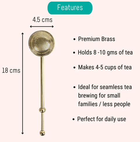 Tea Ball Brass Infuser | Oh Cha