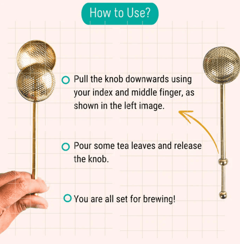 Tea Ball Brass Infuser | Oh Cha