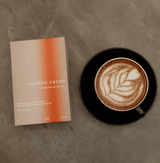 Hummble Awaken Cacao, a rich adaptogenic hot chocolate with astragalus, shiitake, and turkey tail, designed to support immunity, enhance resilience, and promote balance any time of day.