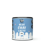 Blue Chai Latte with blue spirulina and warming spices—rich in vitamins, detoxifying, immune-boosting, and naturally vibrant for a colorful superfood treat.