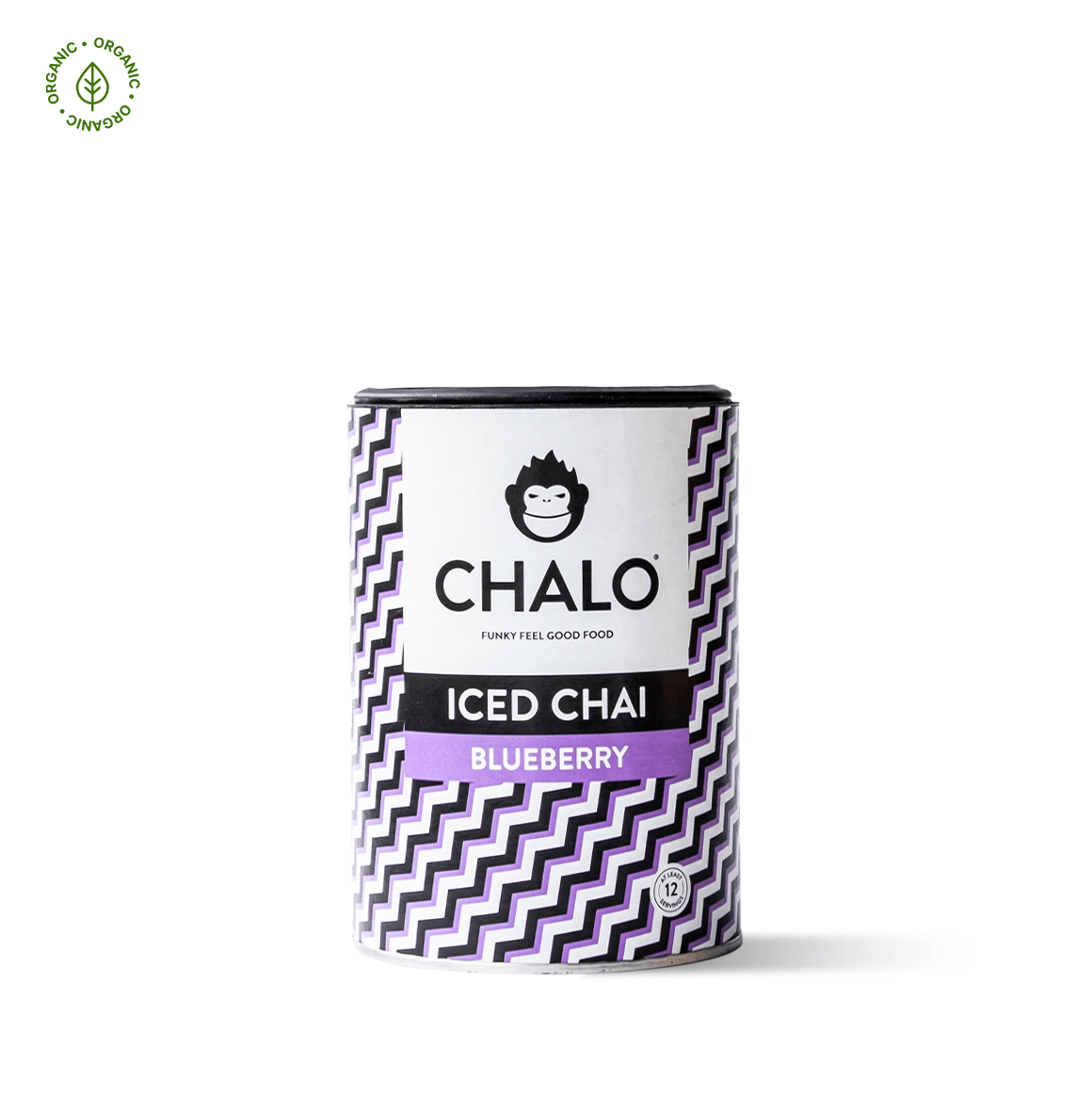 Chalo Blueberry Iced Chai, fruity refreshment with jaggery, antioxidant-rich twist on iced tea.