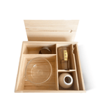 The complete Ceremony Matcha Kit, perfect for matcha starters and matcha addicts alike. It includes our signature matcha alongside traditional Japanese matcha preparation accessories