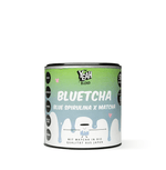 Bluetcha Blue Matcha Latte with vibrant blue spirulina and organic matcha—immune-boosting, detoxifying, and an eye-catching, Instagram-worthy superfood drink.