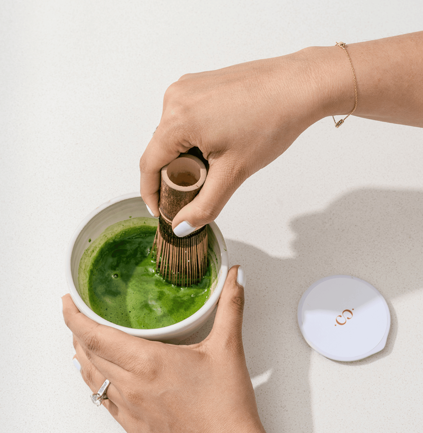 Casa Cura Organic Matcha is authentically crafted by milling tea leaves with a granite stone, this traditional method gives our vibrant matcha an ultra-fine texture that’s decadently smooth, mellow and naturally sweet, a true joy to taste.