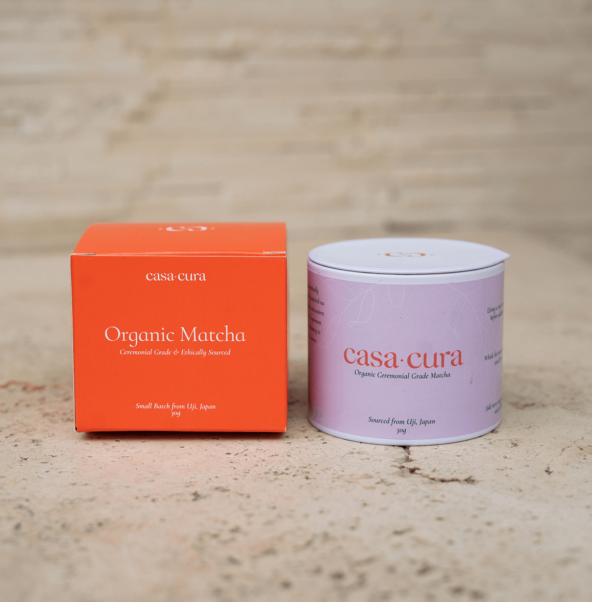 Casa Cura Organic Matcha is authentically crafted by milling tea leaves with a granite stone, this traditional method gives our vibrant matcha an ultra-fine texture that’s decadently smooth, mellow and naturally sweet, a true joy to taste.