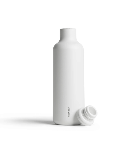Ceramic Coated Wine Carafe in sleek white design, ideal for picnics and maintaining wine temperature.