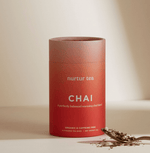 Nurtur Tea Chai Tea is a caffeine-free blend of rooibos and warming spices like cinnamon, ginger, and cloves, crafted to support digestion, immunity, and overall wellness.