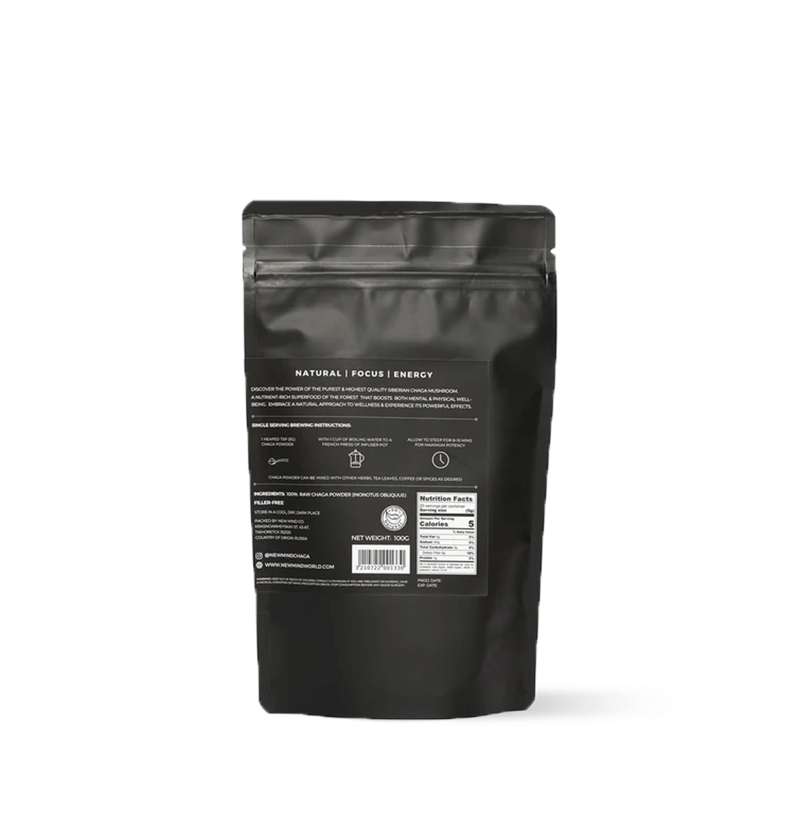 Pure Finely Ground Chaga Powder