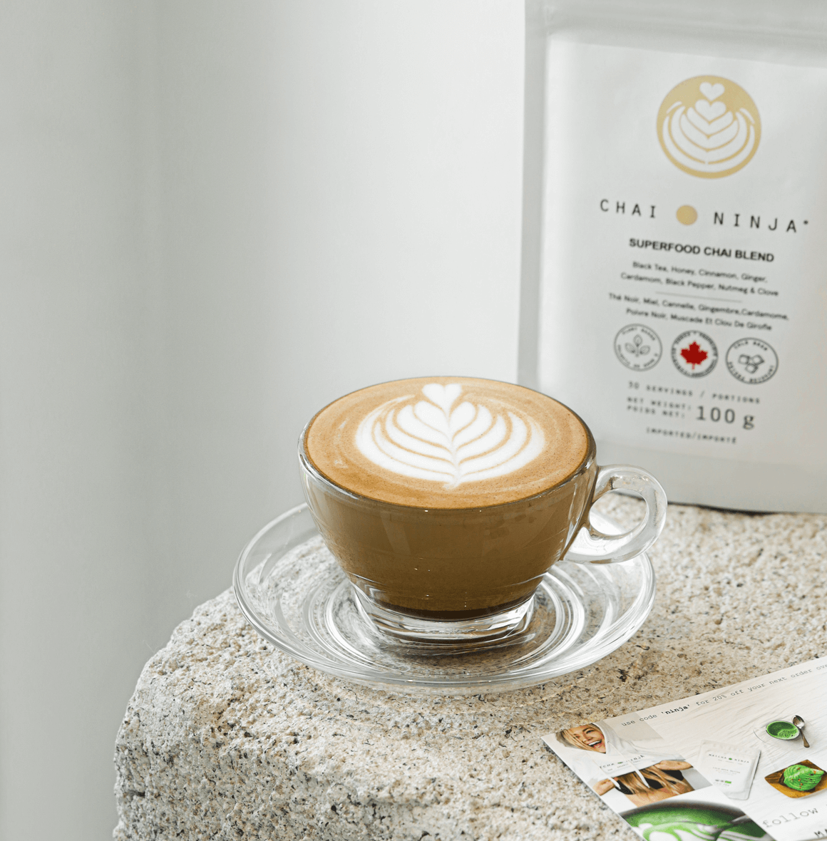 Chai Ninja Powdered Chai Blend | Honey & Spices | Instant Chai