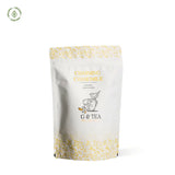 Charming Chamomile tea bag packaging featuring calming ingredients for bedtime rituals.