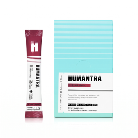 Humantra Black Cherry Electrolyte Sachet Mix packshot