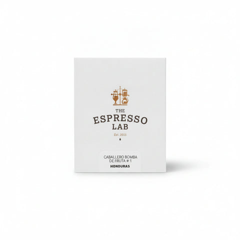 The Espresso Lab Caballero Bomba de Fruta #1 Honduran specialty coffee drip bags, box of 7 with dried fruit, apple and brown sugar tasting notes