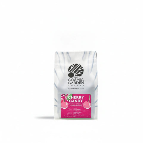Cosmic Garden Coffee Cherry Candy Colombian specialty roasted coffee beans from Finca Amira, Red Bourbon, Mosto Anaerobic process, 250g