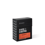 Premium Sofe Drip Bag Coffee box with Colombia mandarin flavor, perfect for single-serve aromatic coffee lovers.