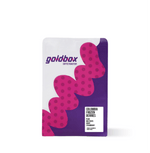 Bag of Colombia Frozen Berries Specialty Coffee with purple and pink design from Goldbox Coffee Roastery