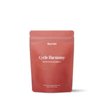 Cycle Harmony Tea with raspberry leaf, chamomile, fennel seed, and hibiscus—designed to relieve PMS pain and support hormonal balance, bringing harmony to your cycle.