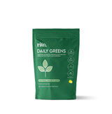 Fuel your health with RITE. Daily Greens – 15 single serves packed with 26 vitamins, 12 superfoods, electrolytes, and pea protein to boost energy, immunity, and focus.