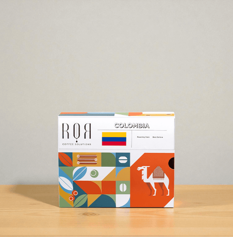 Drip Bag Box - Colombia on display, featuring smooth, sweet, and balanced flavors of Colombian drip coffee.