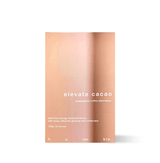 Hummble Elevate Cacao packaging, smooth coffee substitute infused with maca, ginseng, and cordyceps for a mindful energy boost.