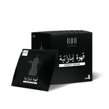 Emirati drip coffee pack with cardamom flavor featuring traditional Arabic design.