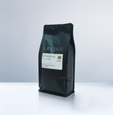 Ethiopia Guji Hambela coffee bag, showcasing its rich flavors and natural processing.