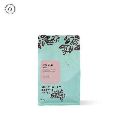 Ethiopia Wolichu Coffee, Specialty Batch Guji beans, floral creamy specialty coffee