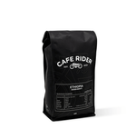 Cafe Rider Roastery's Ethiopia Gedeb Beriti medium roast espresso, sourced from Yirgacheffe with notes of blueberries, floral undertones, and dried apricot.