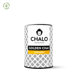 Chalo Golden Turmeric Chai, turmeric, black tea & jaggery blend, immune-boosting vegan golden latte