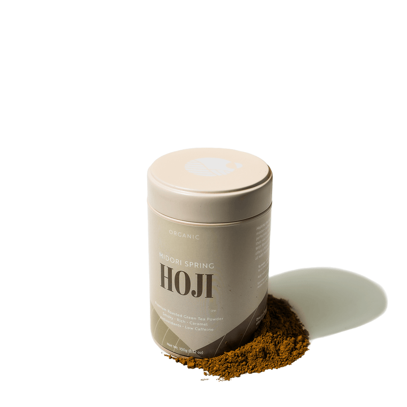 Discover the perfect Hojicha blend with smooth mocha flavor, roasted tea notes, and energizing antioxidants, low in caffeine.