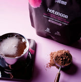 PREME Hot Cocoa Electrolytes with magnesium, cold-pressed cacao, and coconut milk for a creamy, functional beverage.