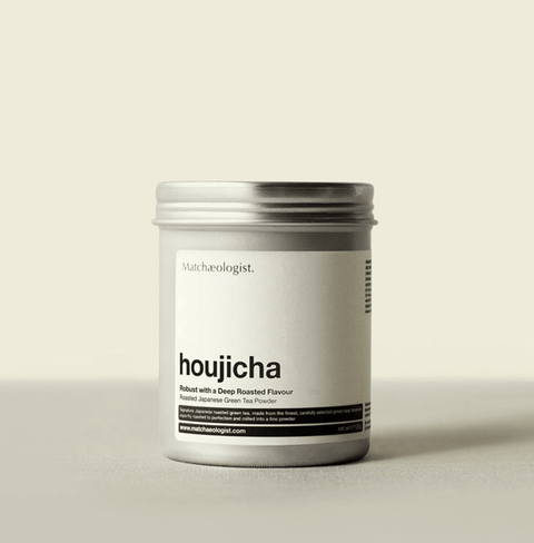Uji Houjicha Powder: Deep roasted for toasty aromas, caramelized sugar notes, and versatile use in recipes. Premium Uji tea leaves.