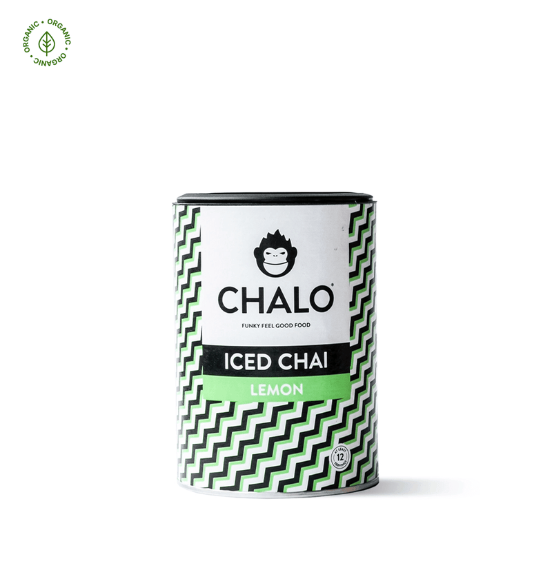 Chalo Lemon Iced Chai, tart lemon & sweet jaggery blend, fresh vegan iced tea for all seasons.