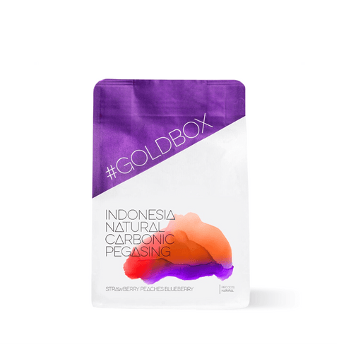 Package of Indonesia Team Pegasing Carbonic Specialty Coffee with vibrant design