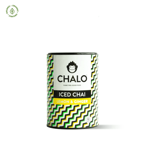 Chalo Lemon & Ginger Iced Chai, refreshing fruity iced tea alternative, perfect for parties, BBQs & summer fun.