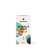 Box of Masala Chai Blend, a spiced Indian tea with natural spices and delicate sweetness, 250g package by Blendsmiths.