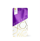 Packaging of Mia Panama Geisha Specialty Coffee with elegant gold and purple design highlighting exclusivity.