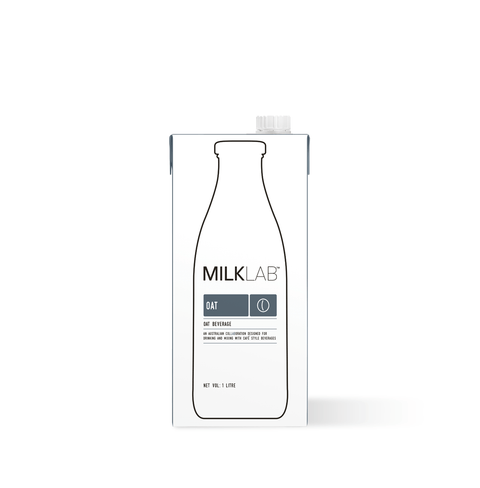 MilkLab Oat Milk packaging for creamy non-dairy beverages in the Matcha & Chill Bundle.