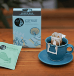 Pack of Blue Tokai Mixed Easy Pour, assorted single-estate coffees from light to dark roasts, with citrusy and bold notes.