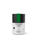 Organic North African Peppermint leaves in a cylindrical package from Storm Tea, showcasing premium peppermint sourced from Egypt.
