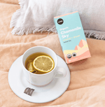 Organic Chamomile Sky with chamomile, apple, citrus, and turmeric—soothing and calming, perfect for unwinding and melting away the stresses of the day.