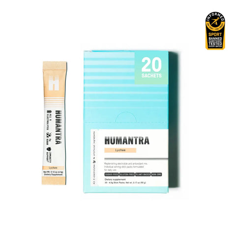 Humantra Lychee electrolyte sachet mix