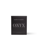 Onyx Coffee Lab's house blend, smooth, sweet, full-bodied with a citrusy finish and a clean, refreshing aftertaste.